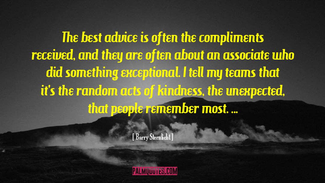 Random Acts Of Kindness quotes by Barry Sternlicht