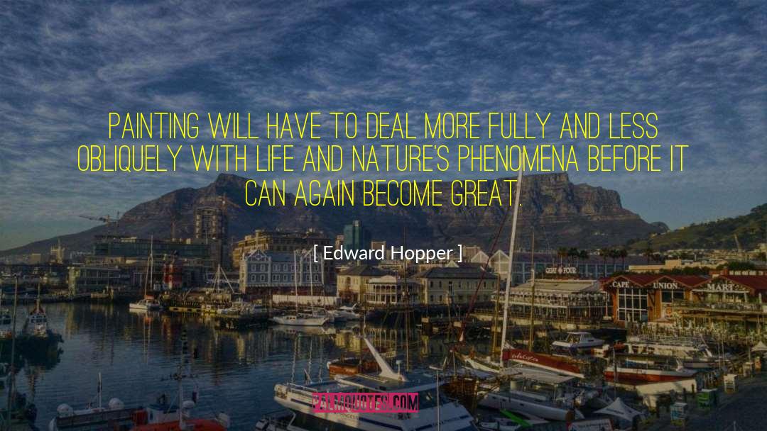 Random Phenomena quotes by Edward Hopper