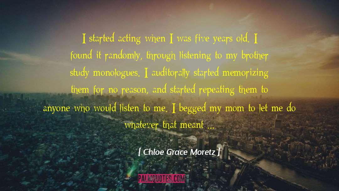 Randomly quotes by Chloe Grace Moretz