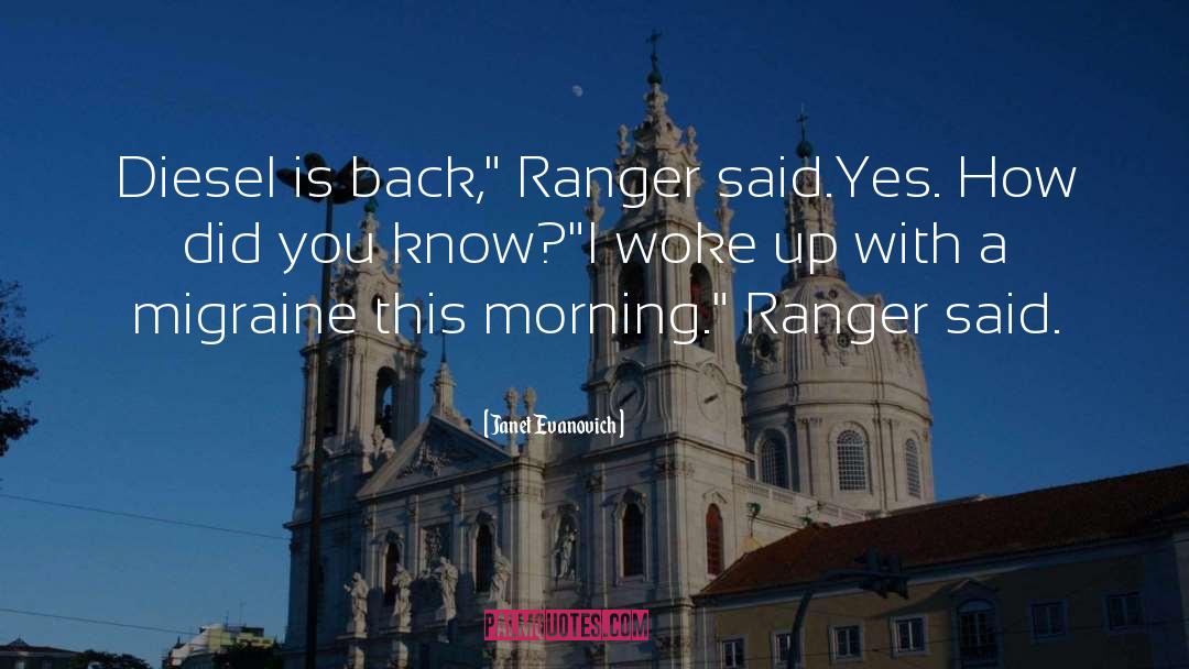 Ranger quotes by Janet Evanovich