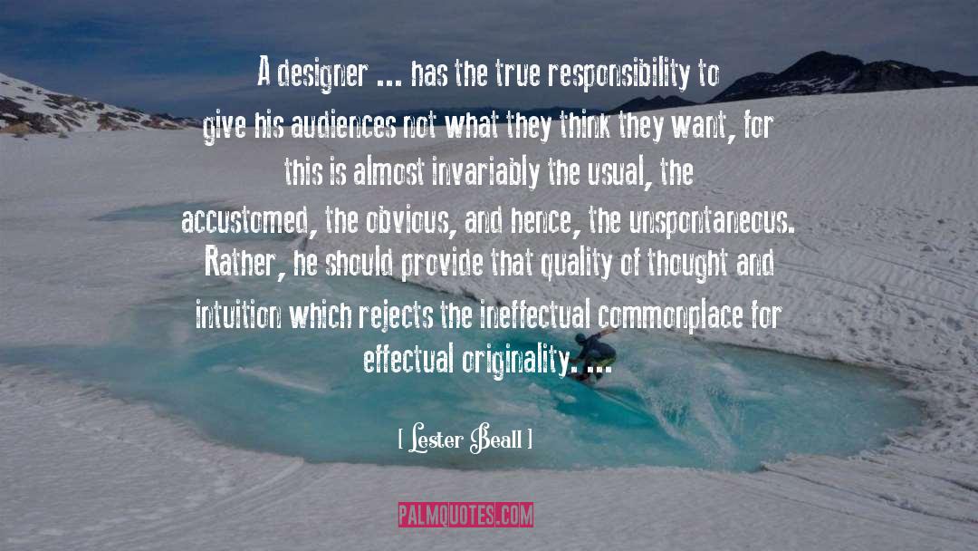 Ranin Designer quotes by Lester Beall