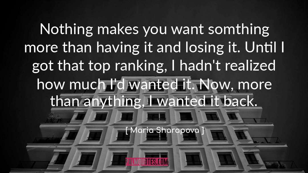Ranking quotes by Maria Sharapova