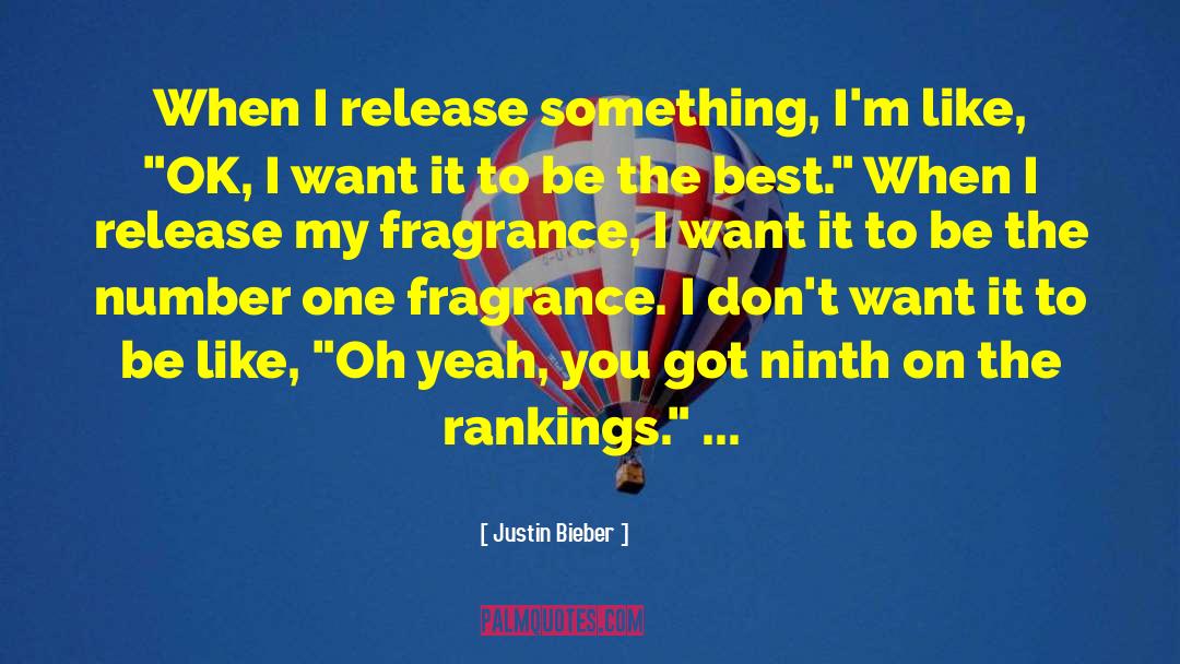 Rankings quotes by Justin Bieber