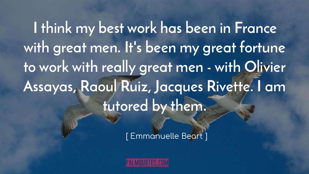 Raoul Bott quotes by Emmanuelle Beart