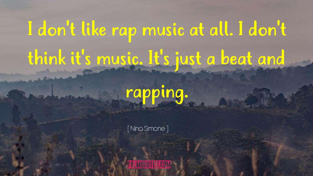 Rap Music quotes by Nina Simone