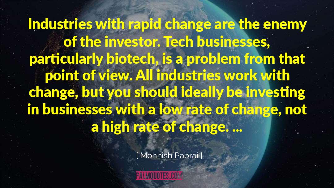 Rapid Change quotes by Mohnish Pabrai