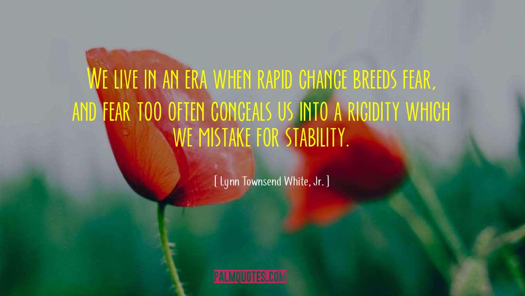 Rapid Change quotes by Lynn Townsend White, Jr.