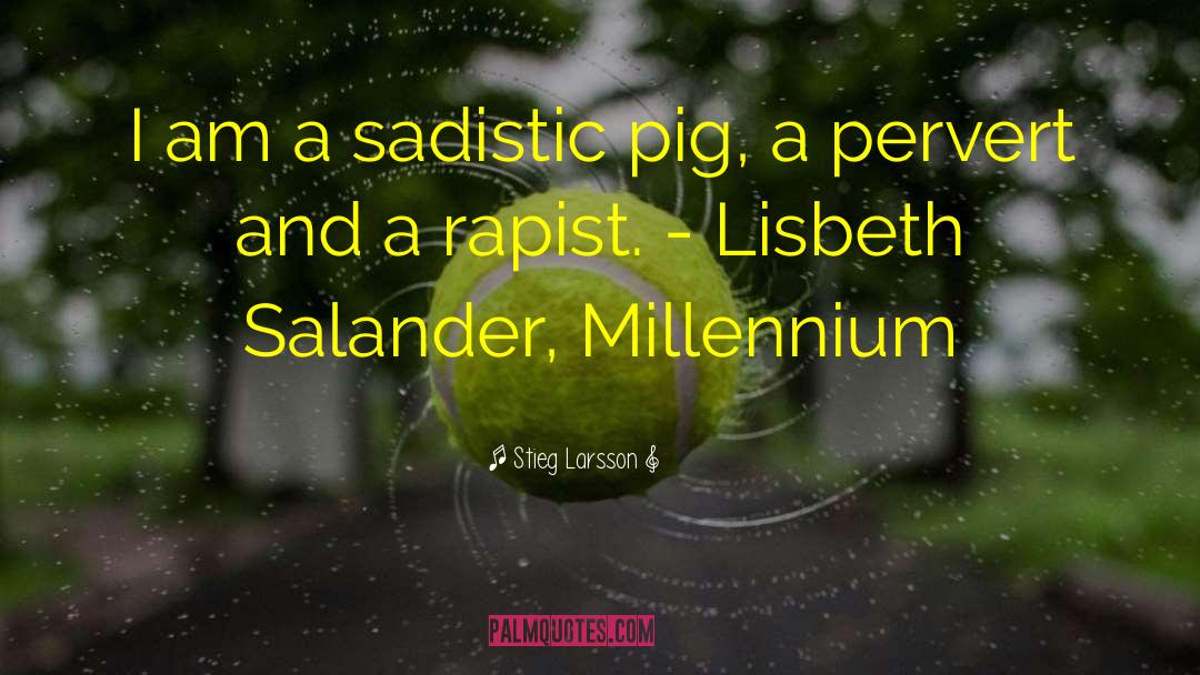 Rapist quotes by Stieg Larsson