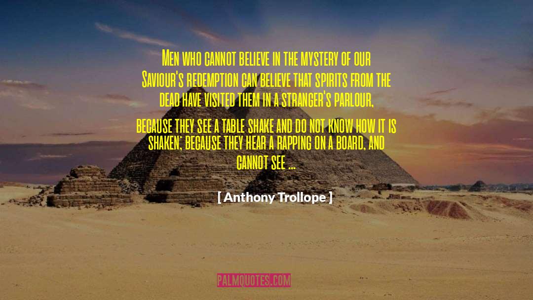 Rapping quotes by Anthony Trollope