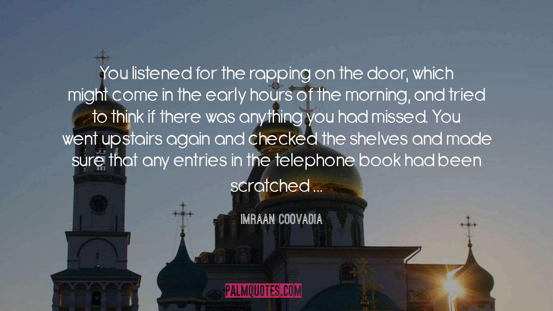 Rapping quotes by Imraan Coovadia