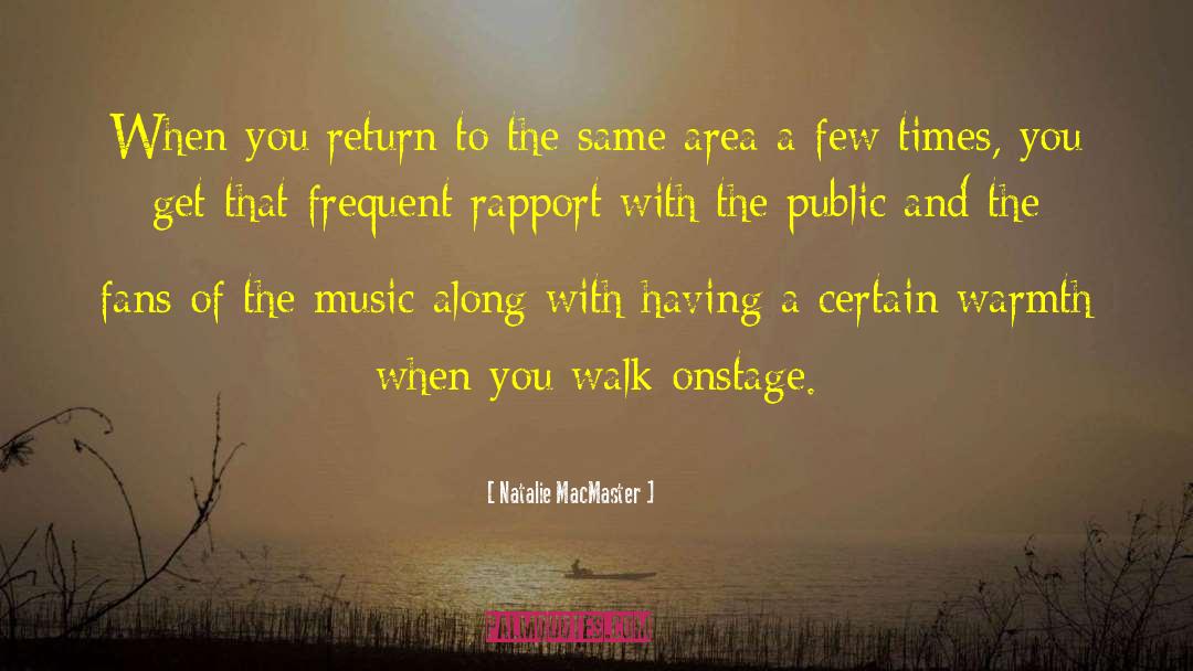 Rapport quotes by Natalie MacMaster