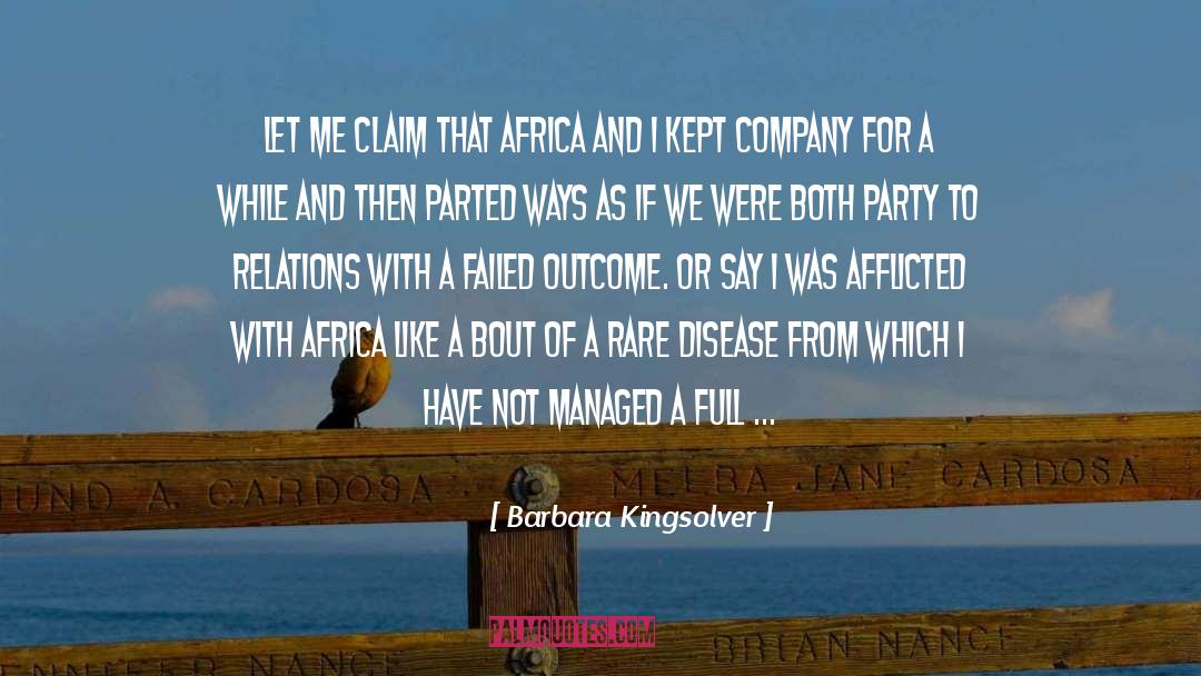 Rare Disease quotes by Barbara Kingsolver