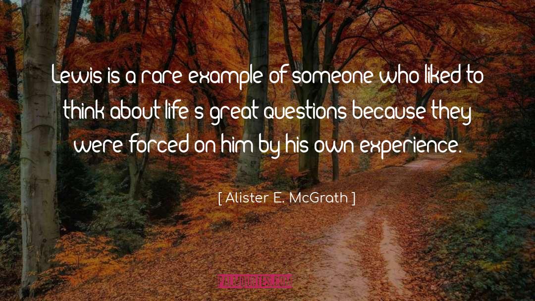 Rare quotes by Alister E. McGrath