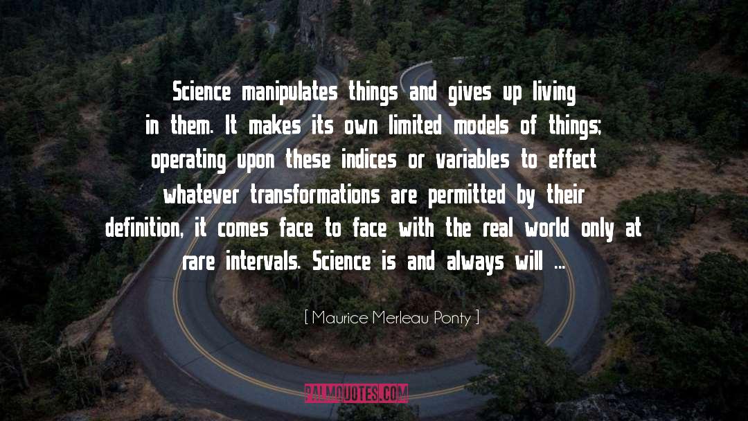 Rare Science Jokes quotes by Maurice Merleau Ponty
