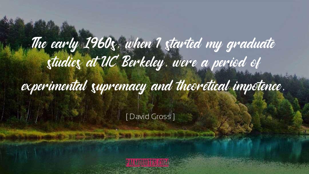 Rasputins Berkeley quotes by David Gross