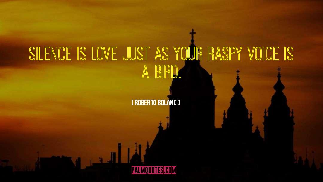 Raspy quotes by Roberto Bolano