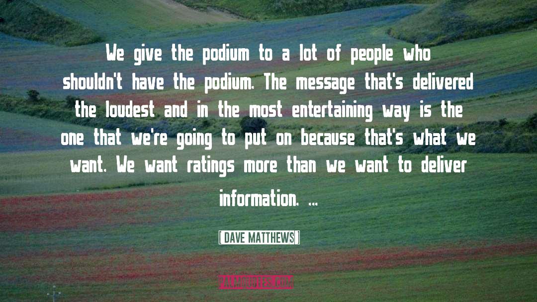 Rating quotes by Dave Matthews