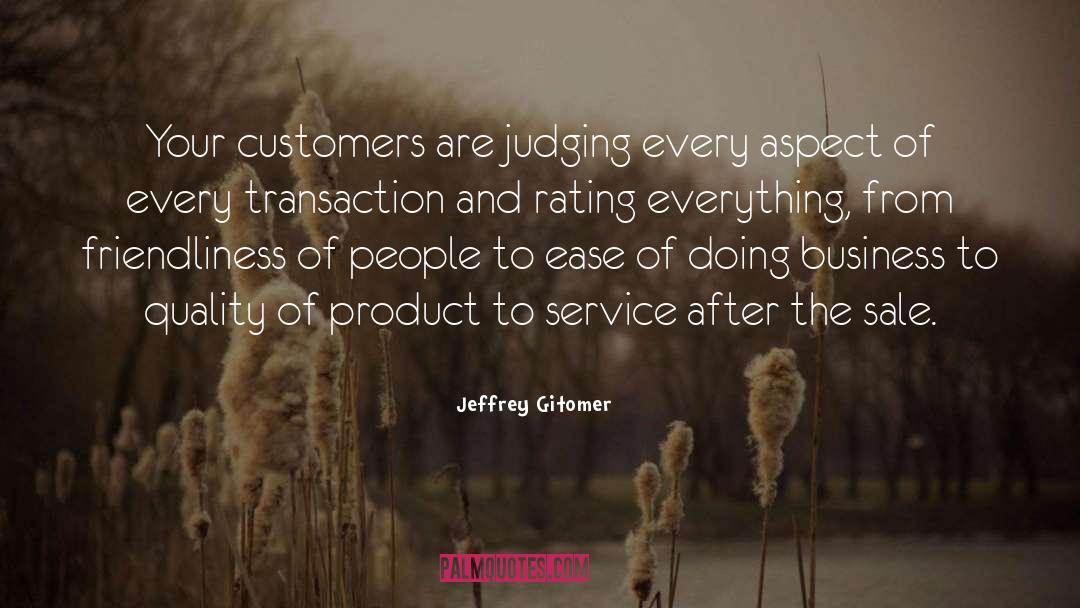 Rating quotes by Jeffrey Gitomer