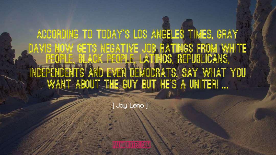 Ratings quotes by Jay Leno