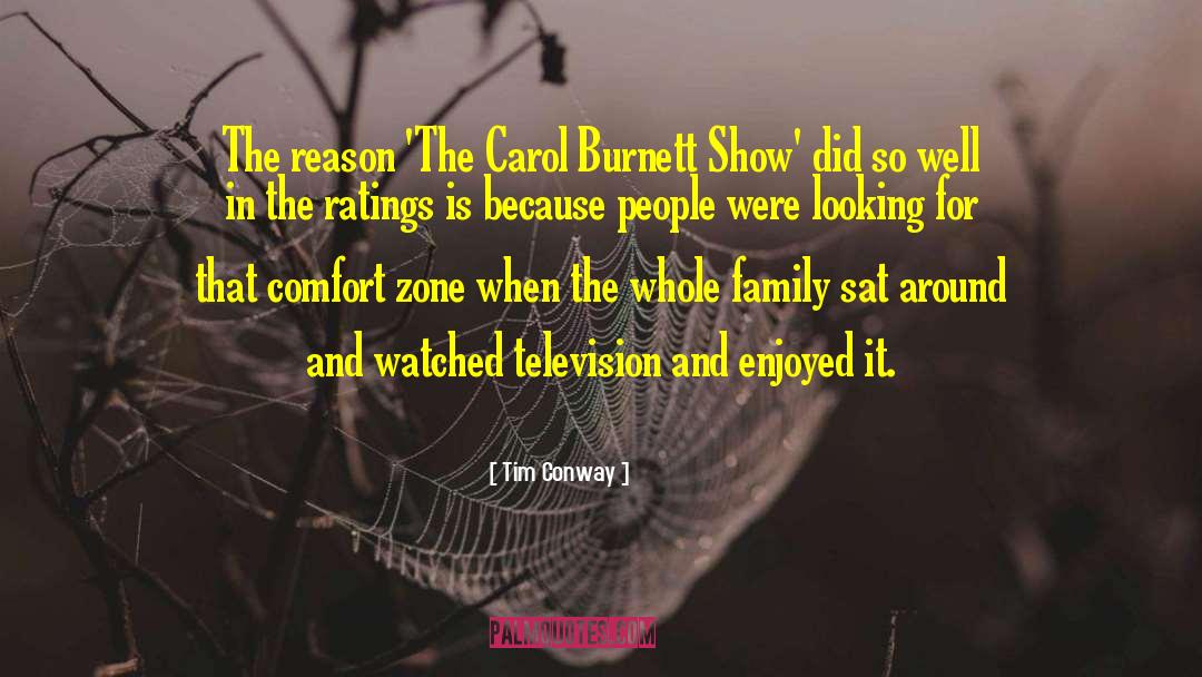 Ratings quotes by Tim Conway