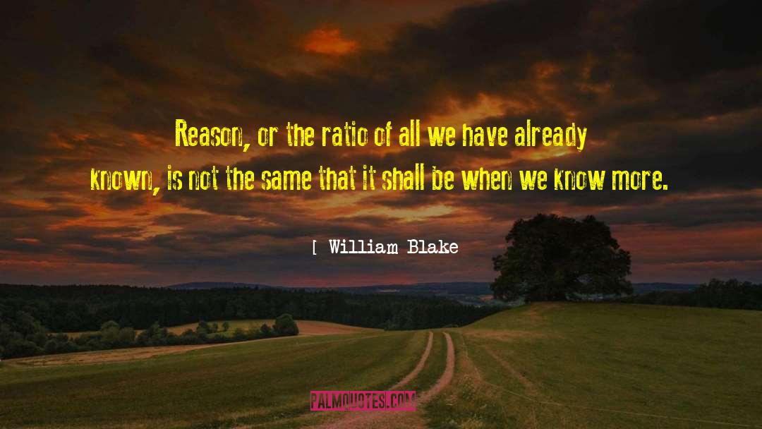 Ratio quotes by William Blake