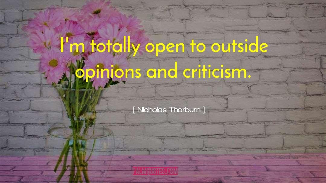 Rational Criticism quotes by Nicholas Thorburn