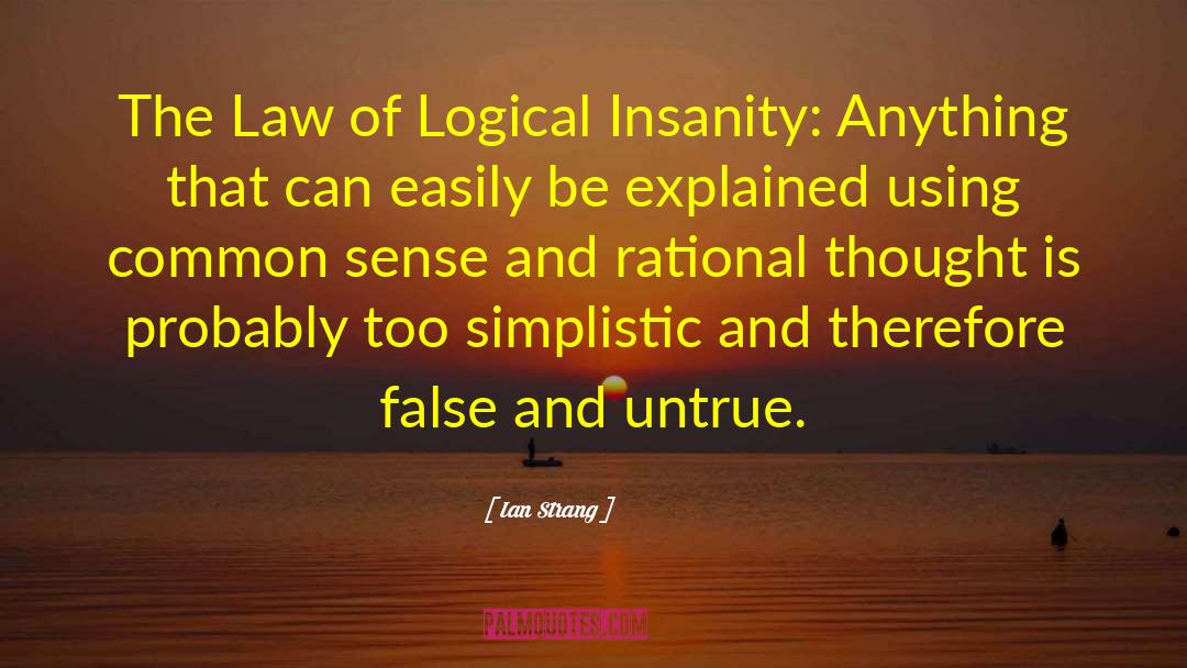 Rational Thought quotes by Ian Strang