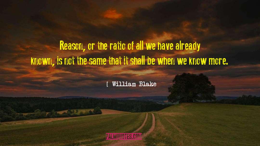 Ratios quotes by William Blake