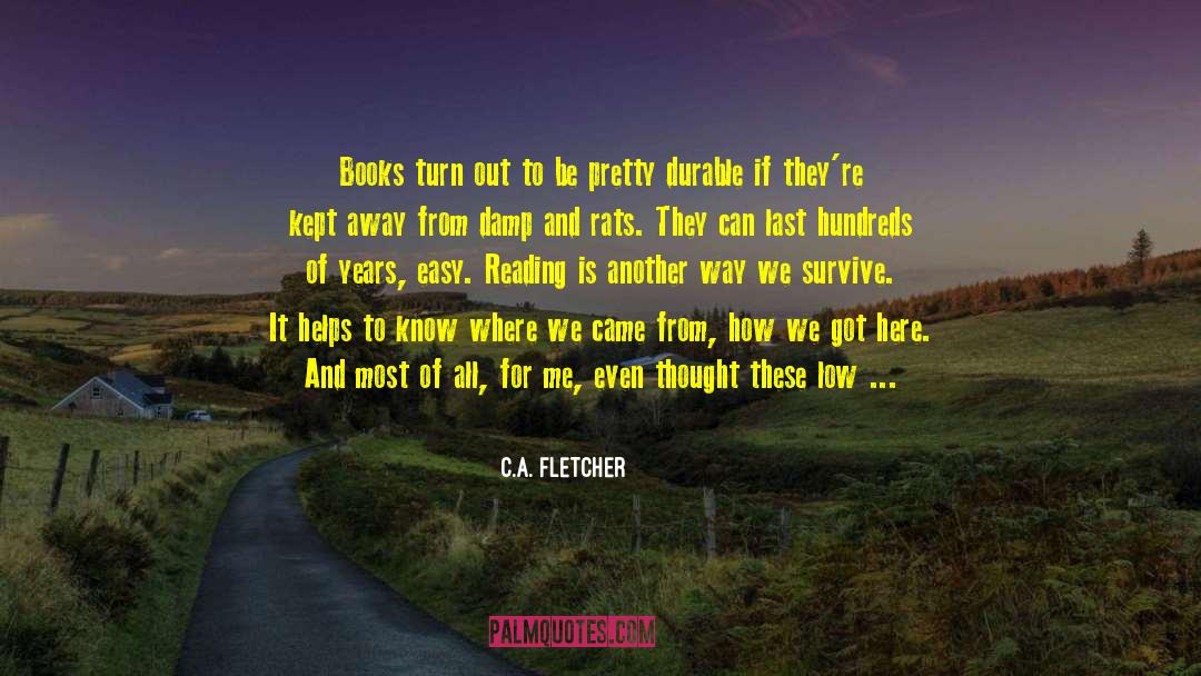 Rats quotes by C.A. Fletcher