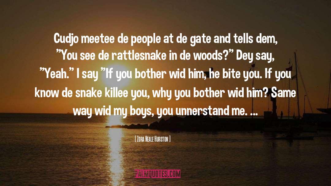 Rattlesnake quotes by Zora Neale Hurston