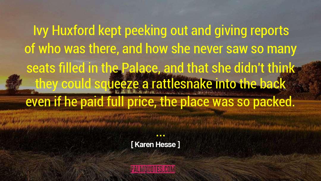 Rattlesnake quotes by Karen Hesse