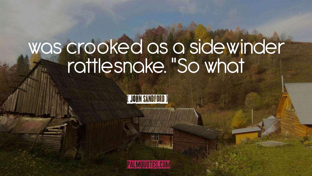 Rattlesnake quotes by John Sandford