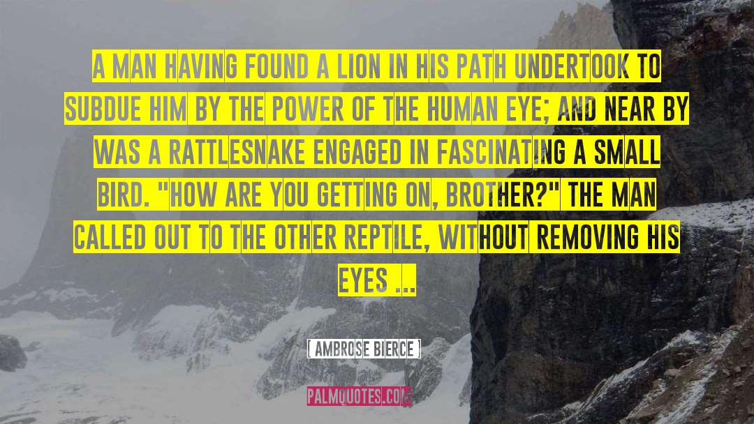 Rattlesnake quotes by Ambrose Bierce