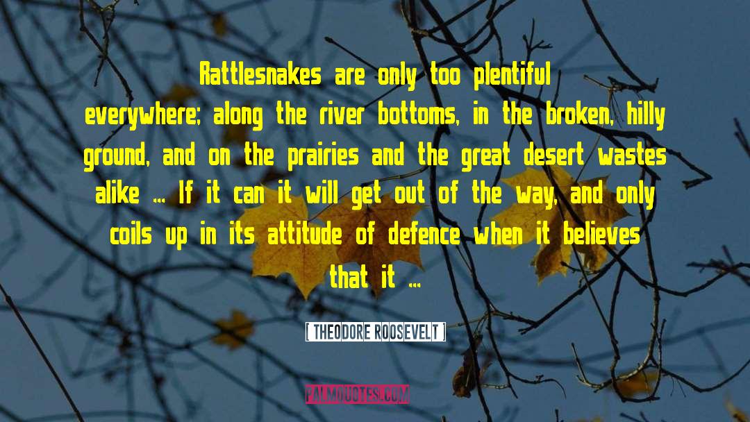 Rattlesnakes quotes by Theodore Roosevelt