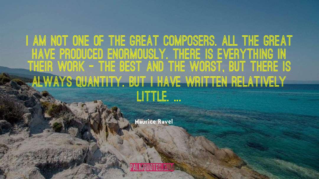 Ravel quotes by Maurice Ravel