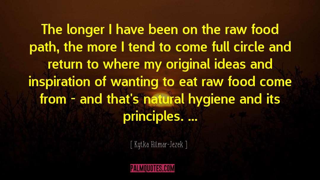 Raw Food quotes by Kytka Hilmar-Jezek