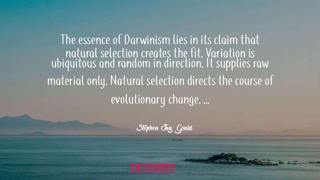 Raw Material quotes by Stephen Jay Gould