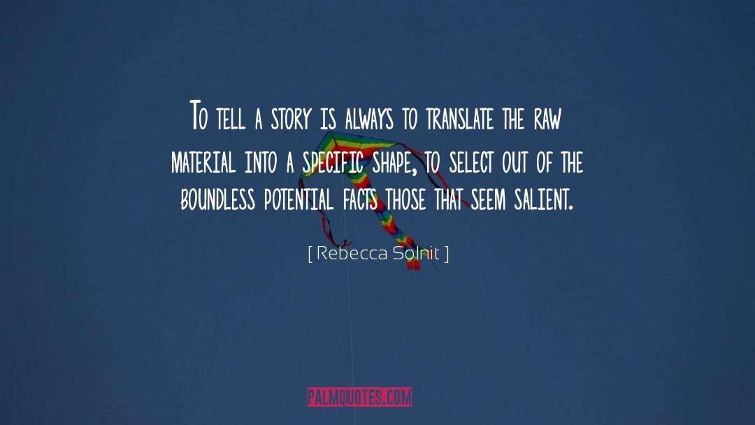 Raw Material quotes by Rebecca Solnit