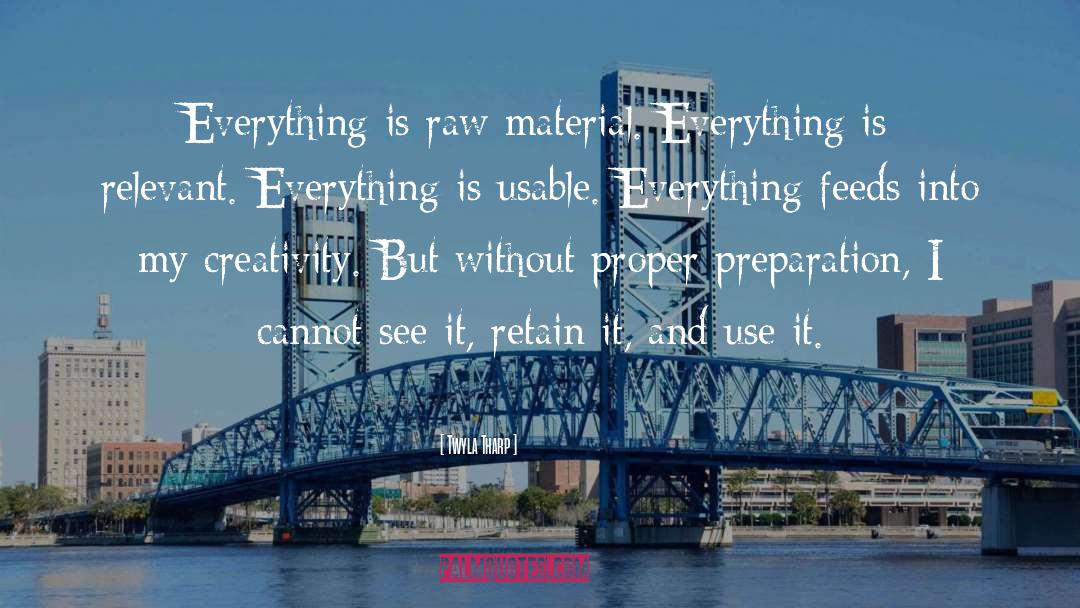 Raw Material quotes by Twyla Tharp