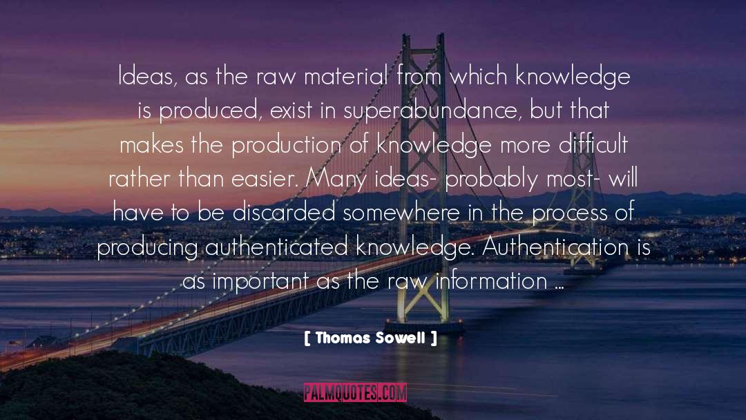 Raw Materials quotes by Thomas Sowell