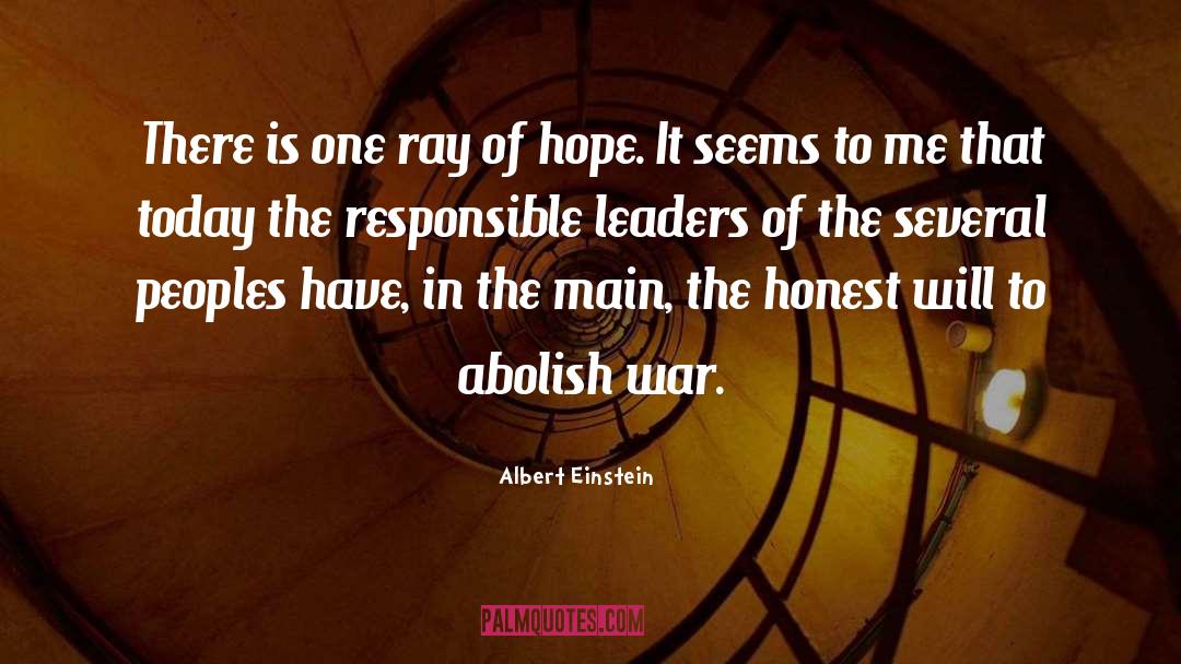 Ray Of Hope quotes by Albert Einstein