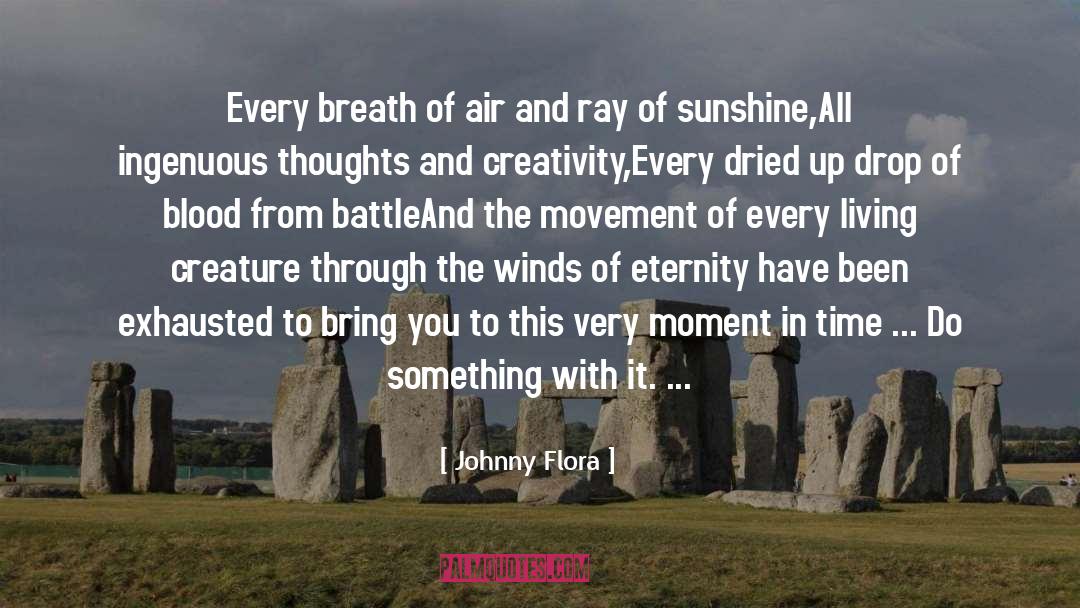Ray Of Sunshine quotes by Johnny Flora