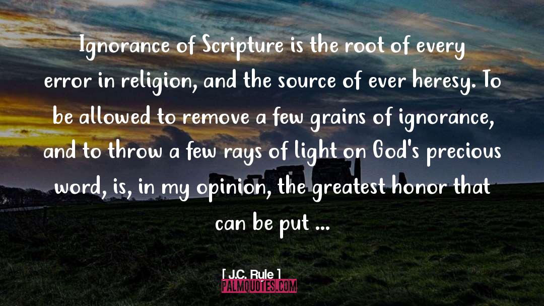 Rays Of Light quotes by J.C. Ryle