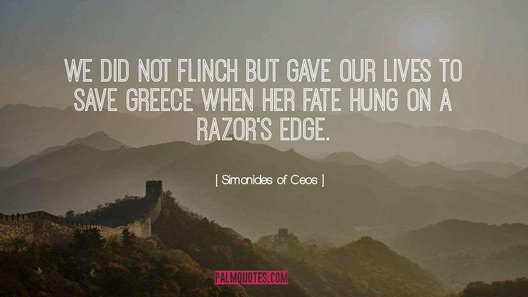 Razors quotes by Simonides Of Ceos