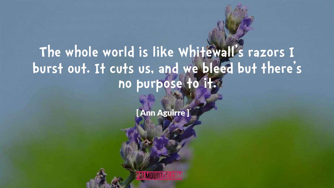 Razors quotes by Ann Aguirre