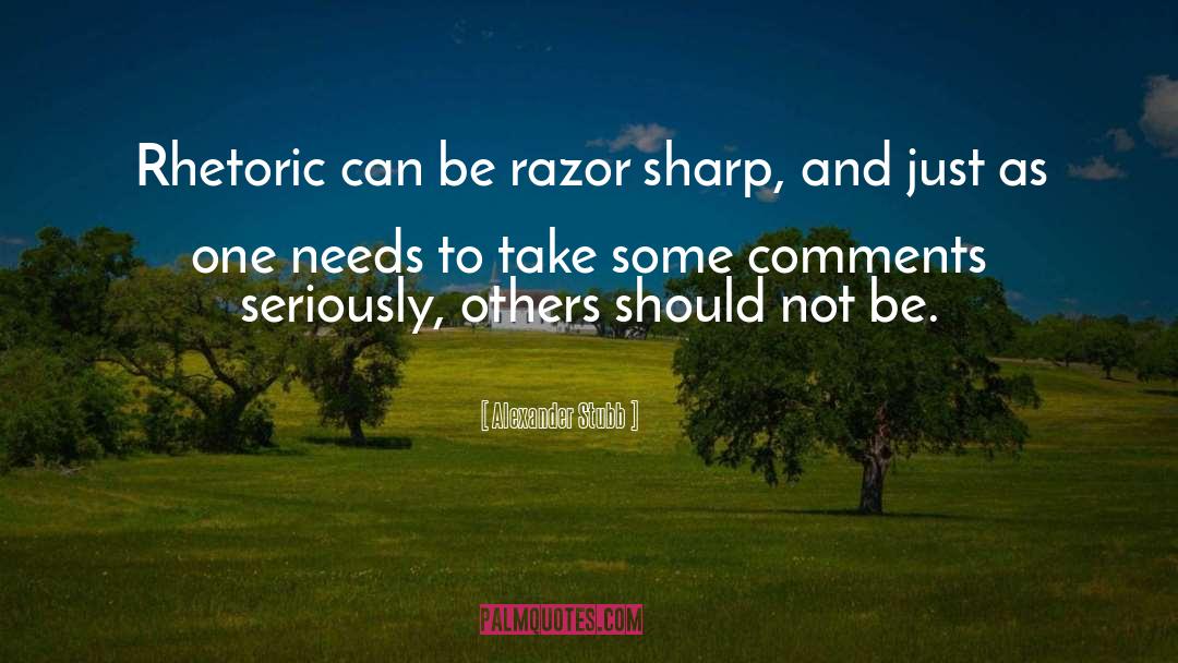 Razors quotes by Alexander Stubb