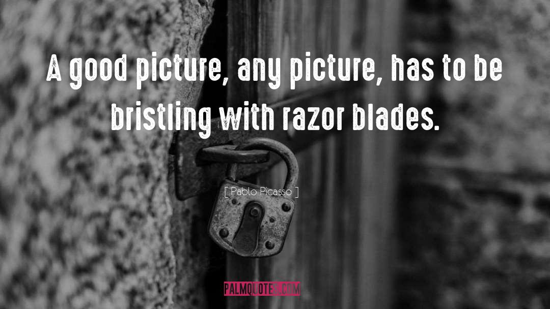 Razors quotes by Pablo Picasso