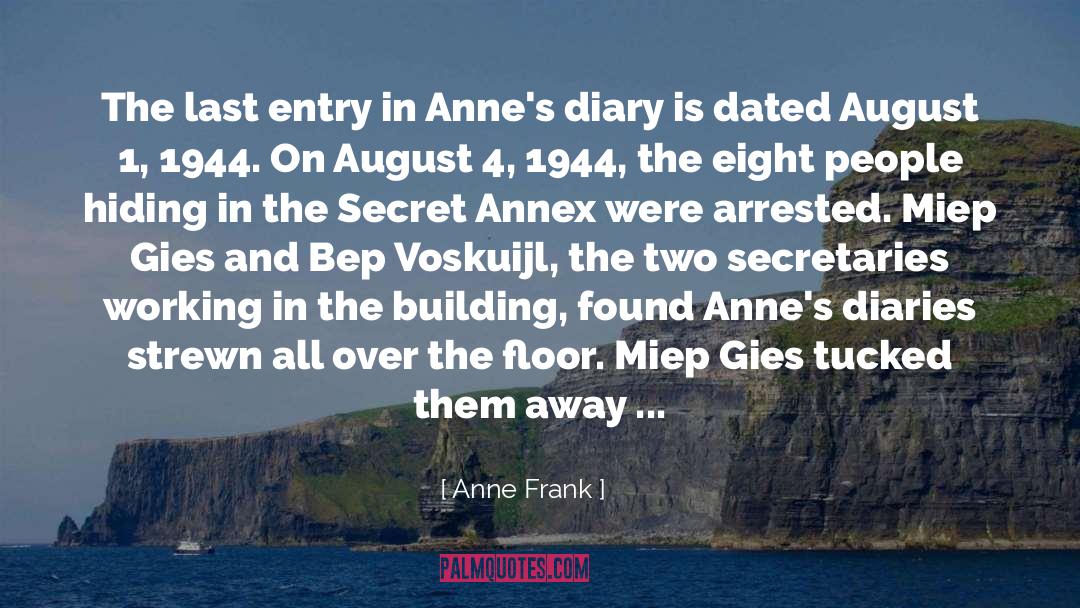 Re Entry quotes by Anne Frank