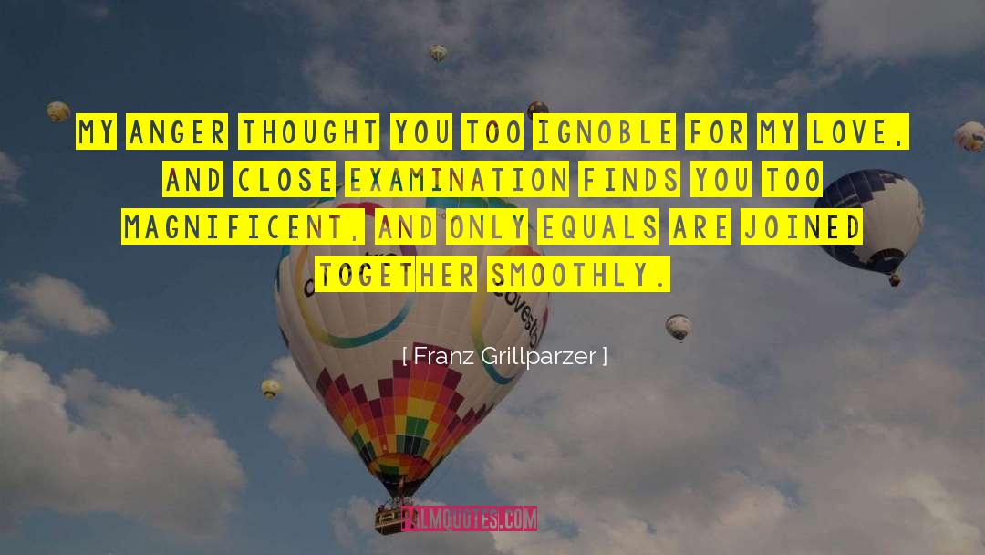 Re Examination quotes by Franz Grillparzer