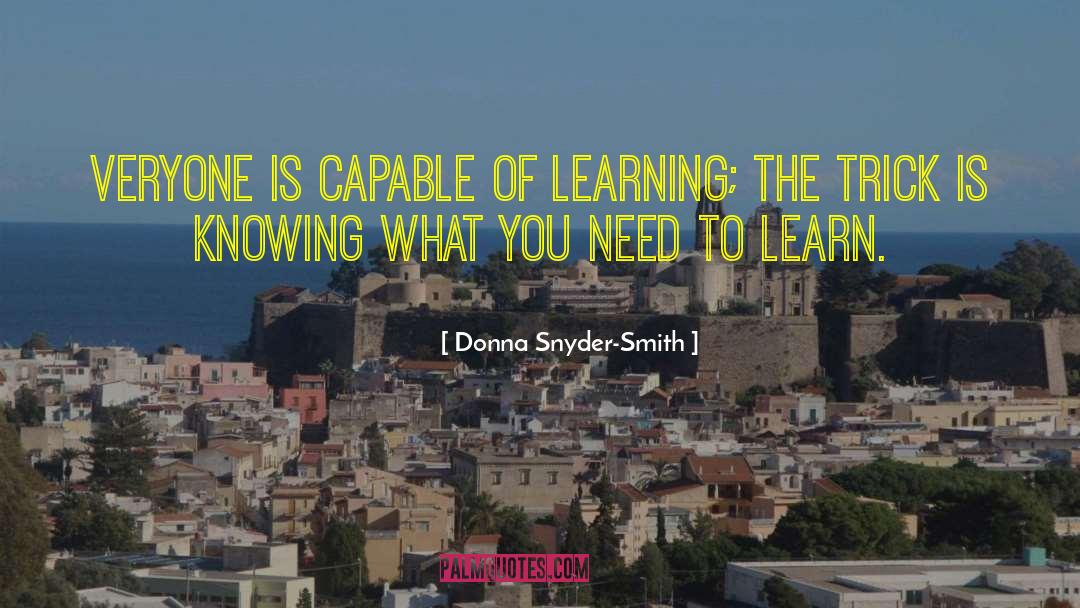 Re Learning quotes by Donna Snyder-Smith